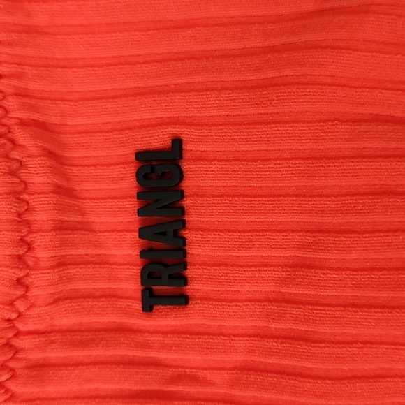 Red rib String bathing suit bottom - Picture 7 of 7